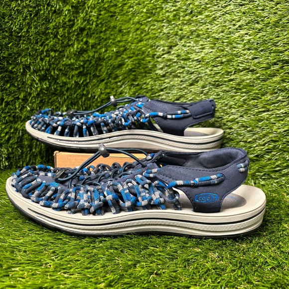 Size 10 Men’s - Keen Mens Blue Pull Tightener Casual Outdoor Shoes - Picture 1 of 7
